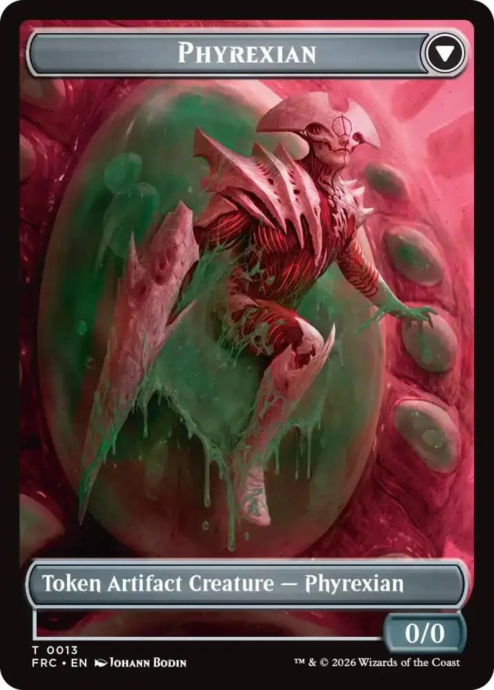 Phyrexian // Incubator Double-Sided Token (13 // 13) [Reality Fracture Commander]