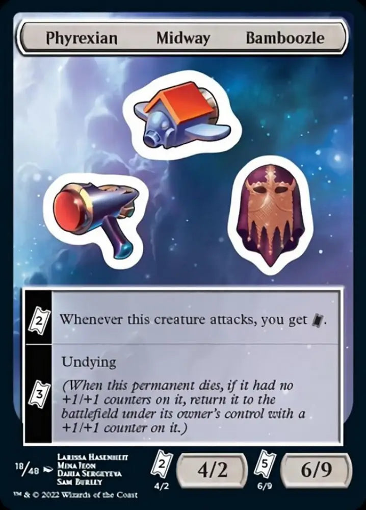 Phyrexian Midway Bamboozle [Unfinity Stickers] - MTG Single