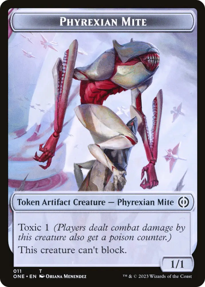 Phyrexian Mite (011) // Phyrexian Horror (007) Double-Sided Token [Phyrexia: All Will Be One Tokens] - MTG Single