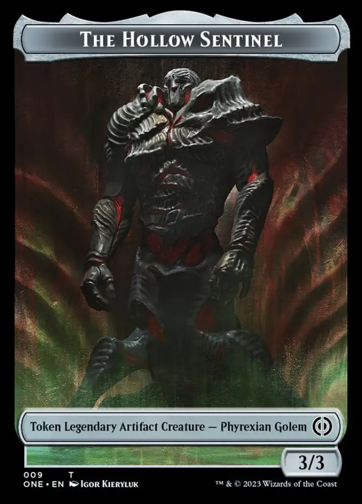 Phyrexian Mite (011) // The Hollow Sentinel Double-Sided Token [Phyrexia: All Will Be One Tokens] - MTG Single