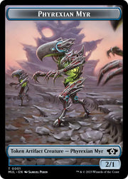 Phyrexian Myr // Teferi’s Talent Emblem Double-Sided Token [March of the Machine Tokens] - MTG Single