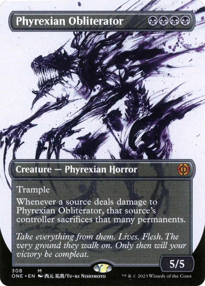Phyrexian Obliterator (Borderless Ichor) [Phyrexia: All Will Be One] - MTG Single