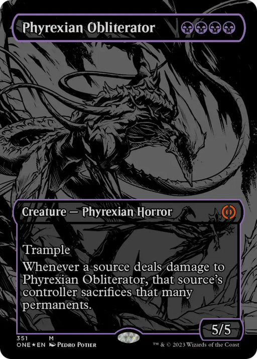 Phyrexian Obliterator (Oil Slick Raised Foil) [Phyrexia: All Will Be One] - MTG Single