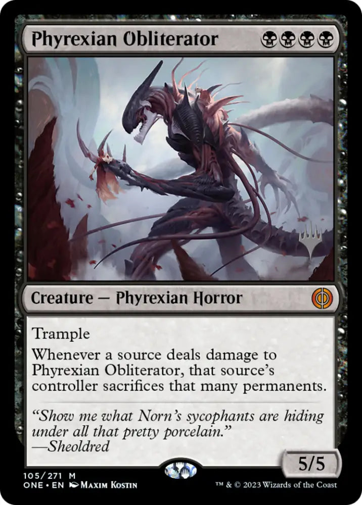 Phyrexian Obliterator (Promo Pack) [Phyrexia: All Will Be One Promos] - MTG Single