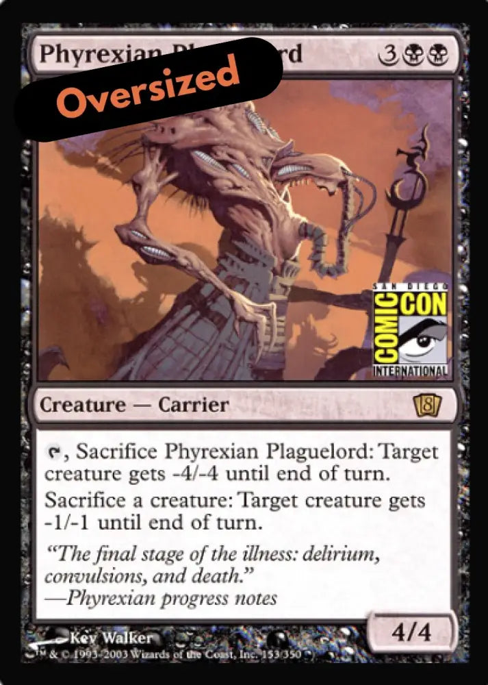 Phyrexian Plaguelord (San Diego Comic Con Oversized) [Oversize Cards] - MTG Single