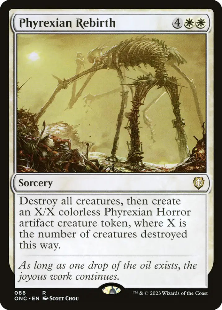 Phyrexian Rebirth [Phyrexia: All Will Be One Commander] - MTG Single