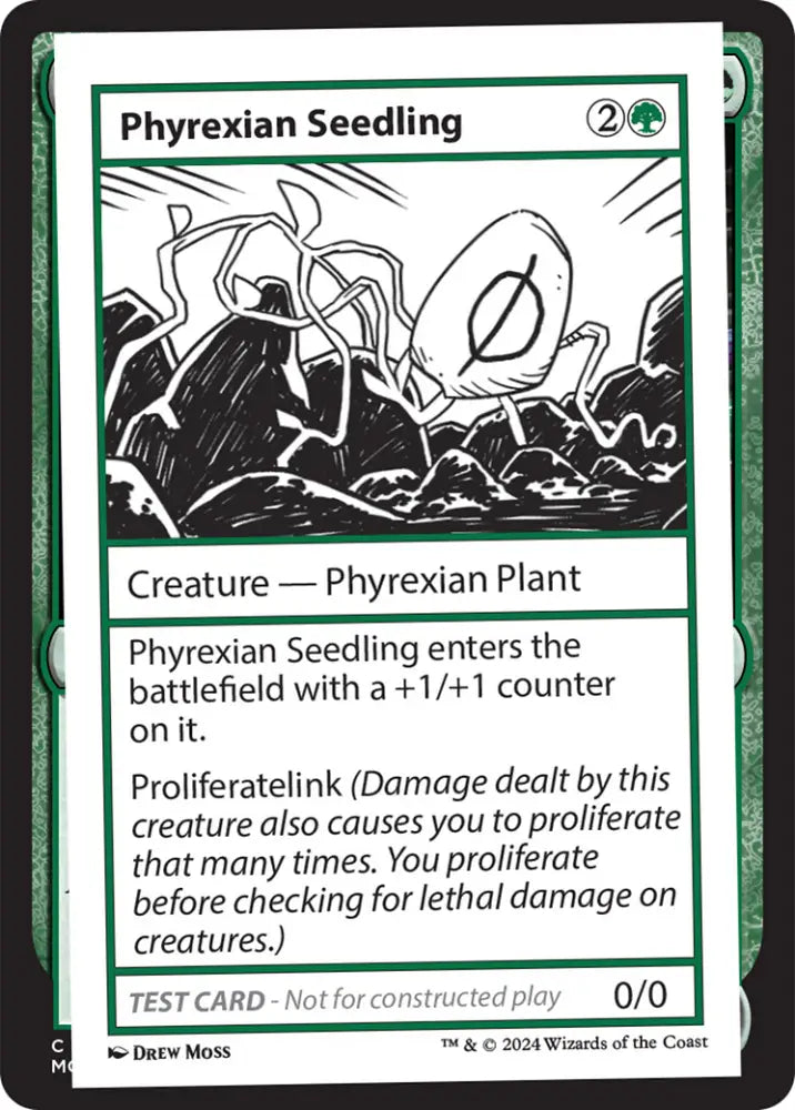 Phyrexian Seedling [Mystery Booster 2 Playtest Cards] - MTG Single