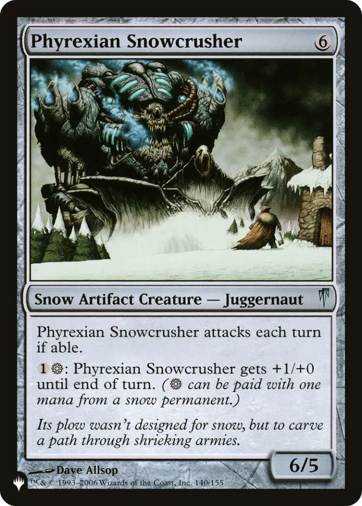 Phyrexian Snowcrusher [The List] - MTG Single
