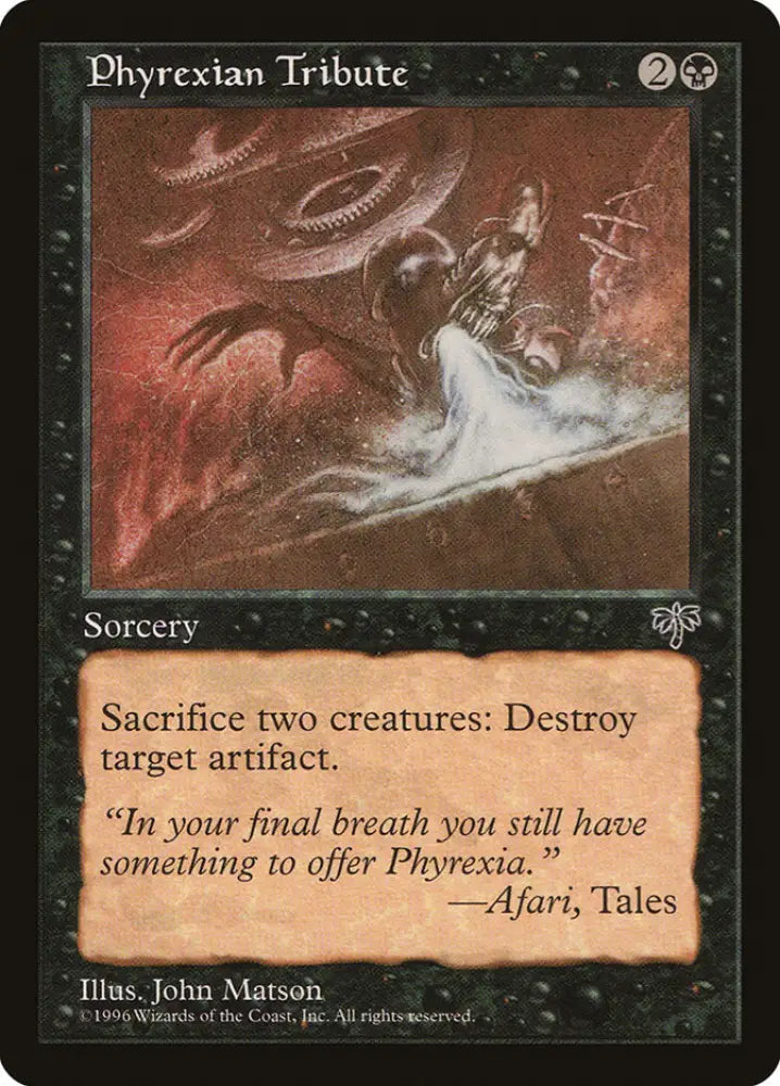 Phyrexian Tribute [Mirage] - MTG Single