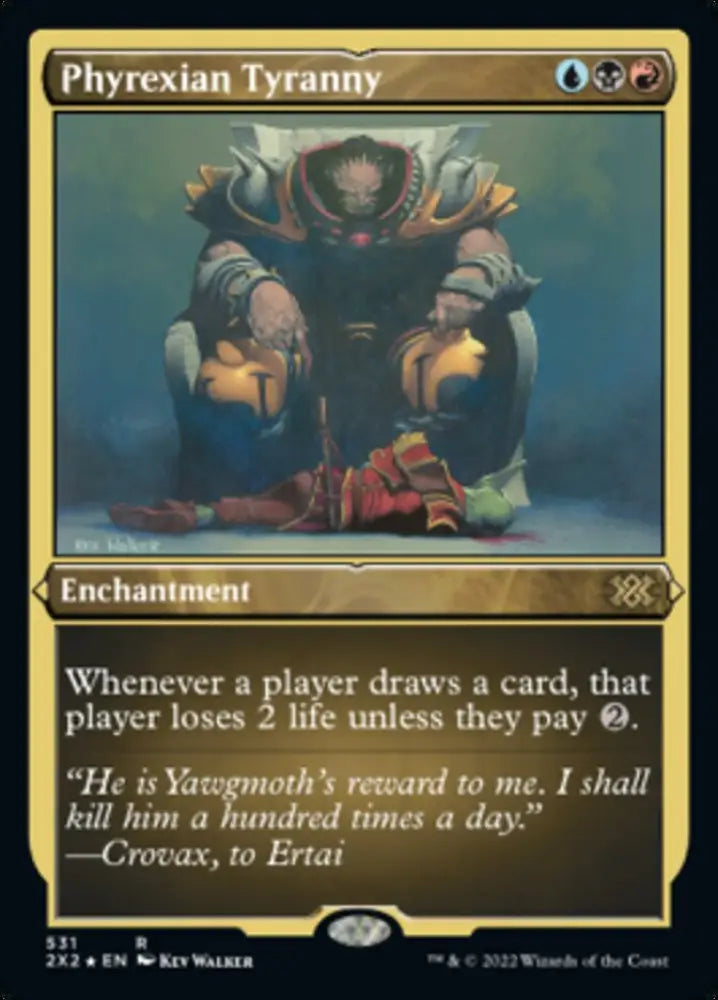 Phyrexian Tyranny (Foil Etched) [Double Masters 2022] - MTG Single