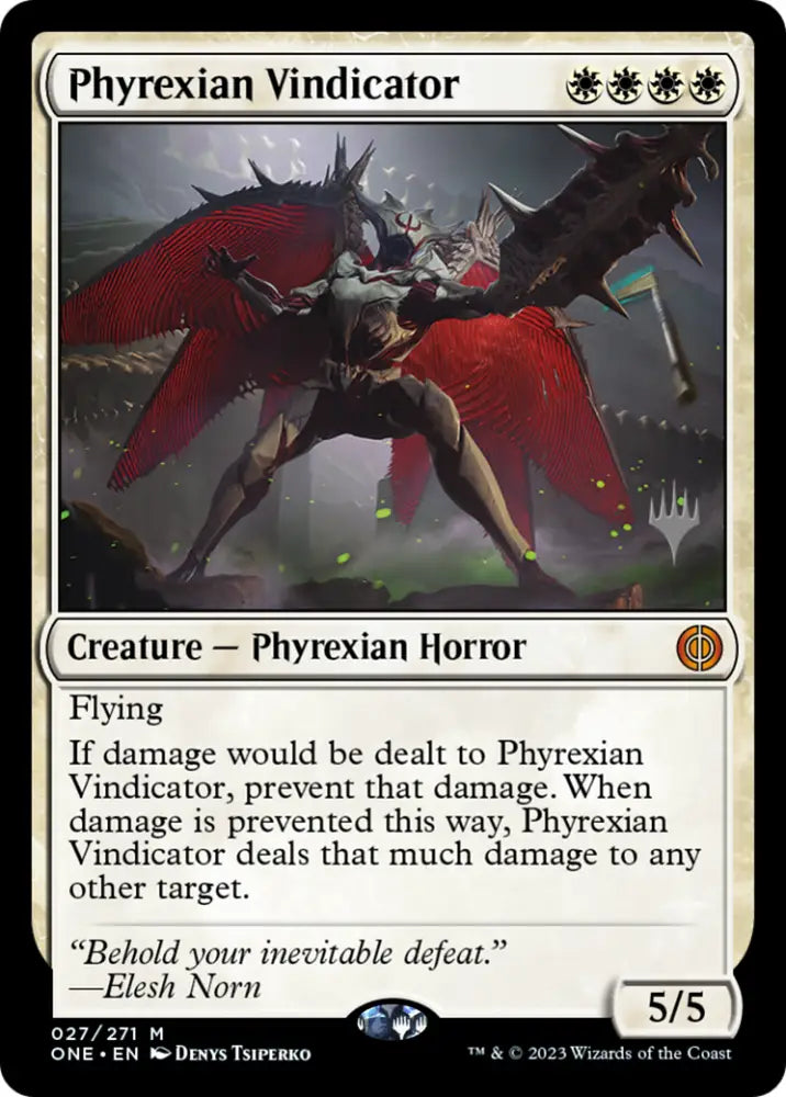 Phyrexian Vindicator (Promo Pack) [Phyrexia: All Will Be One Promos] - MTG Single