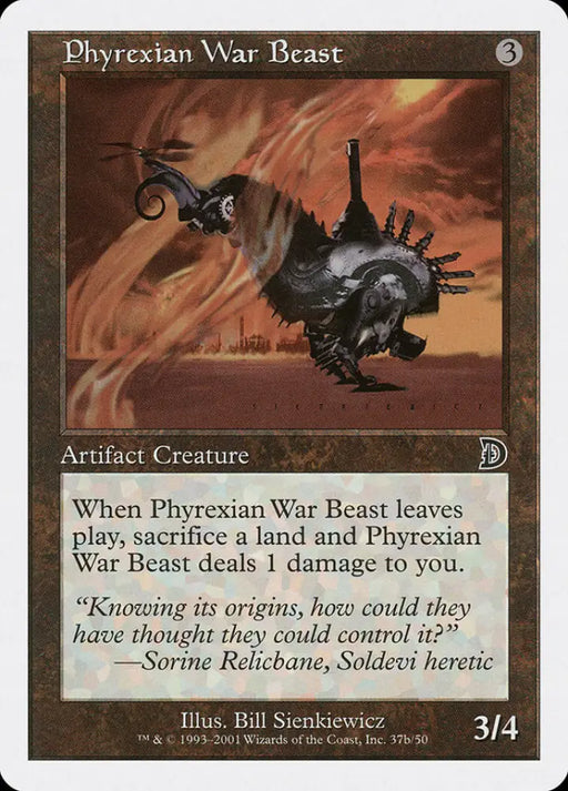 Phyrexian War Beast (Signature on Right) [Deckmasters] - MTG Single