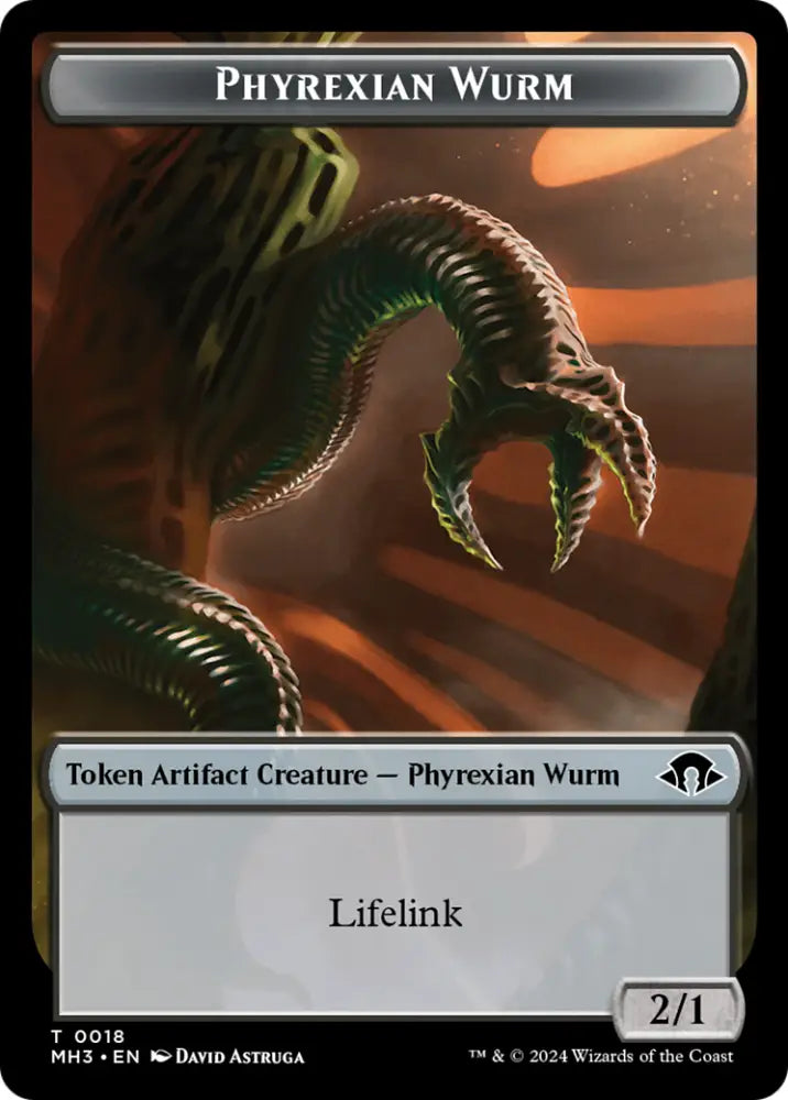 Phyrexian Wurm Token (0018) [Modern Horizons 3 Tokens] - MTG Single