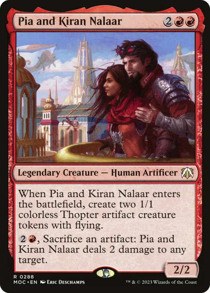 Pia and Kiran Nalaar [March of the Machine Commander] - MTG Single