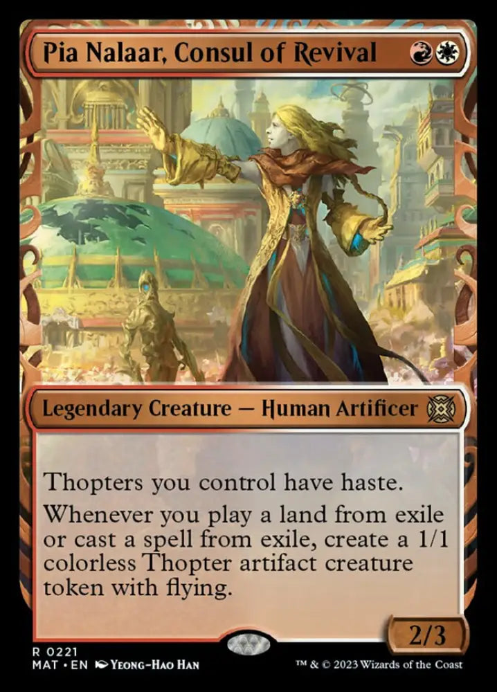 Pia Nalaar Consul of Revival (Showcase Halo Foil) [March of the Machine: The Aftermath] - MTG Single