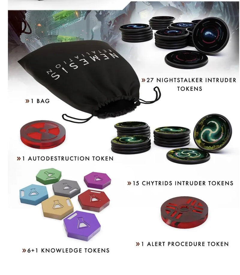 Nemesis Lockdown: Acrylic Tokens