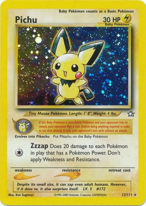 Pichu (12/111) [Neo Genesis Unlimited] - Pokemon Single