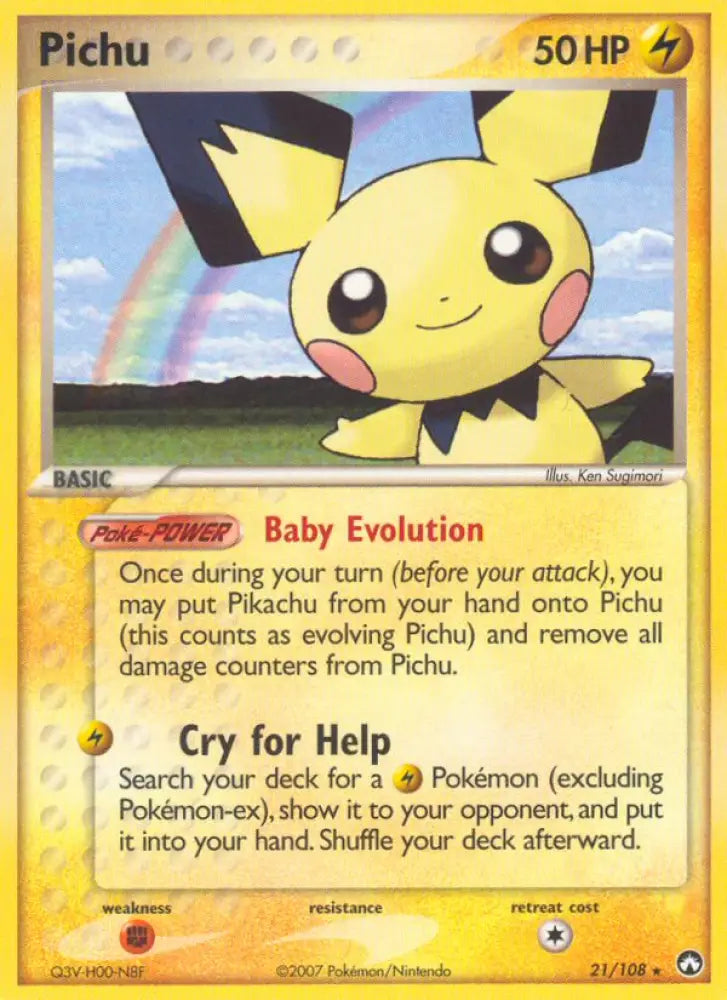 Pichu (21/108) [EX: Power Keepers] - Pokemon Single