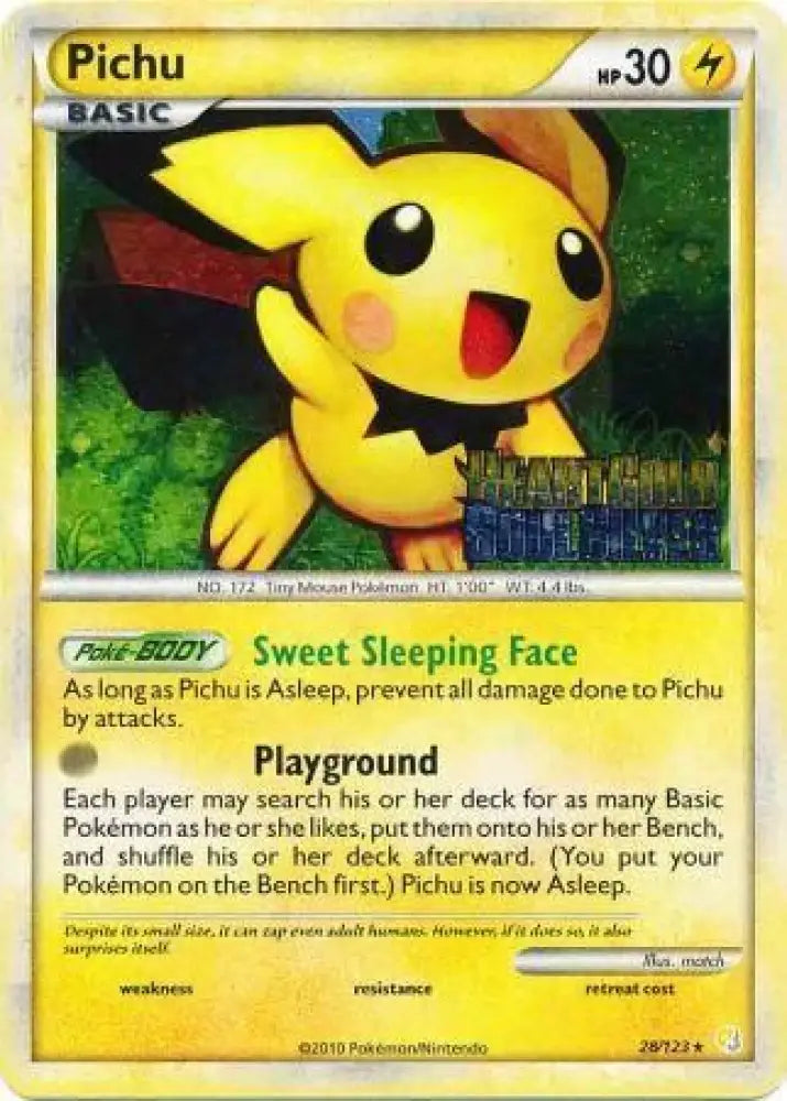 Pichu (28/123) (Prerelease Promo) [Nintendo: Black Star Promos] - Pokemon Single