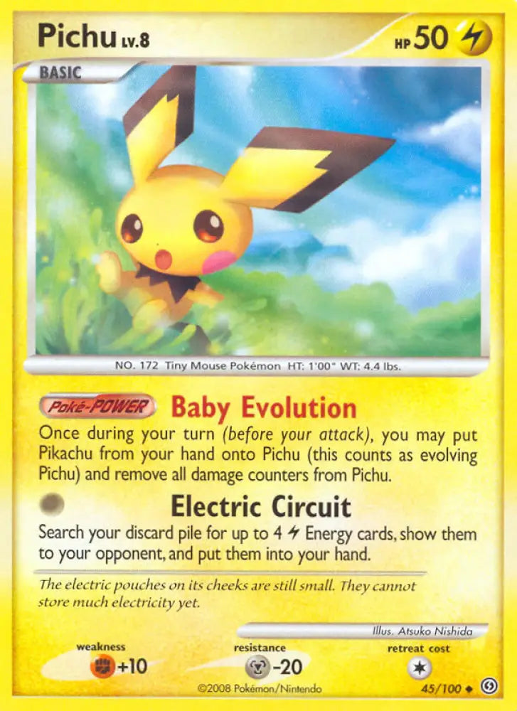 Pichu (45/100) [Diamond & Pearl: Stormfront] - Pokemon Single