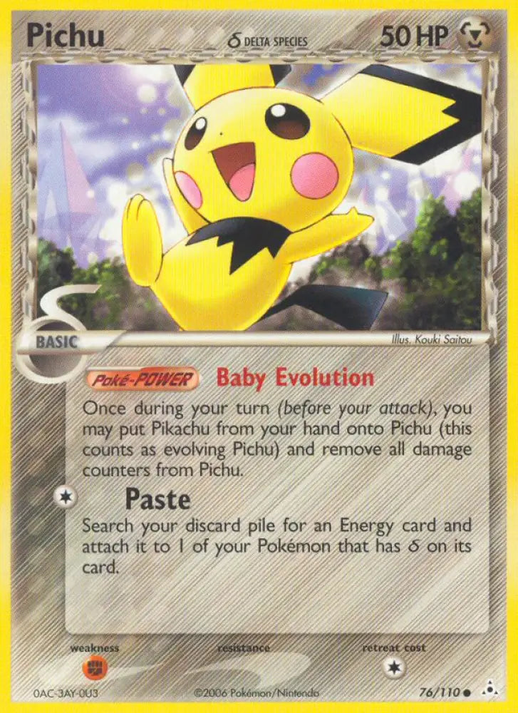 Pichu (76/110) (Delta Species) [EX: Holon Phantoms] - Pokemon Single