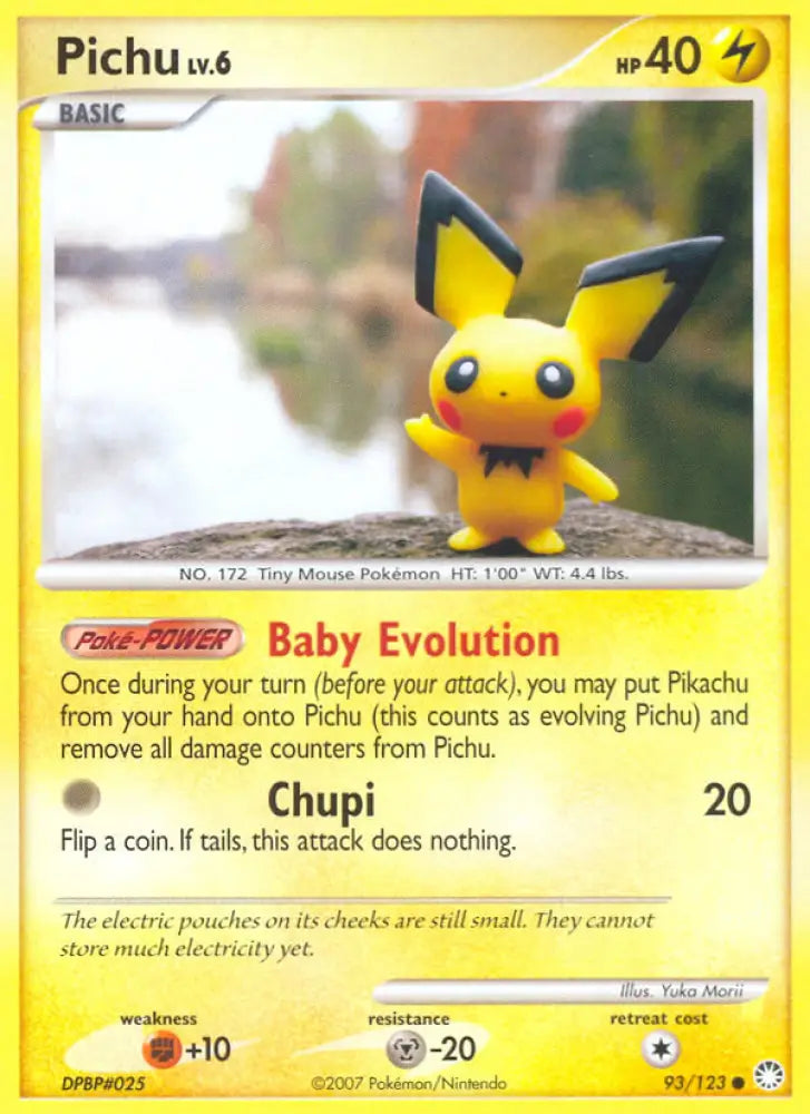 Pichu (93/123) [Diamond & Pearl: Mysterious Treasures] - Pokemon Single