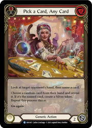 Pick a Card Any Card (Red) [Everfest] 1st Edition Extended Art Rainbow Foil - Flesh And Blood Single