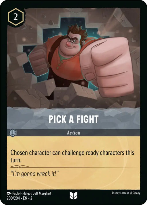 Pick a Fight (200/204) [Rise of the Floodborn] - Lorcana Single