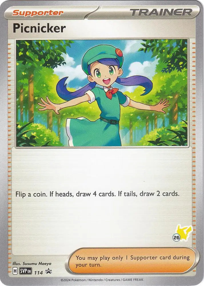 Picnicker (114) (Pikachu Stamp #26) [Battle Academy 2024] - Pokemon Single