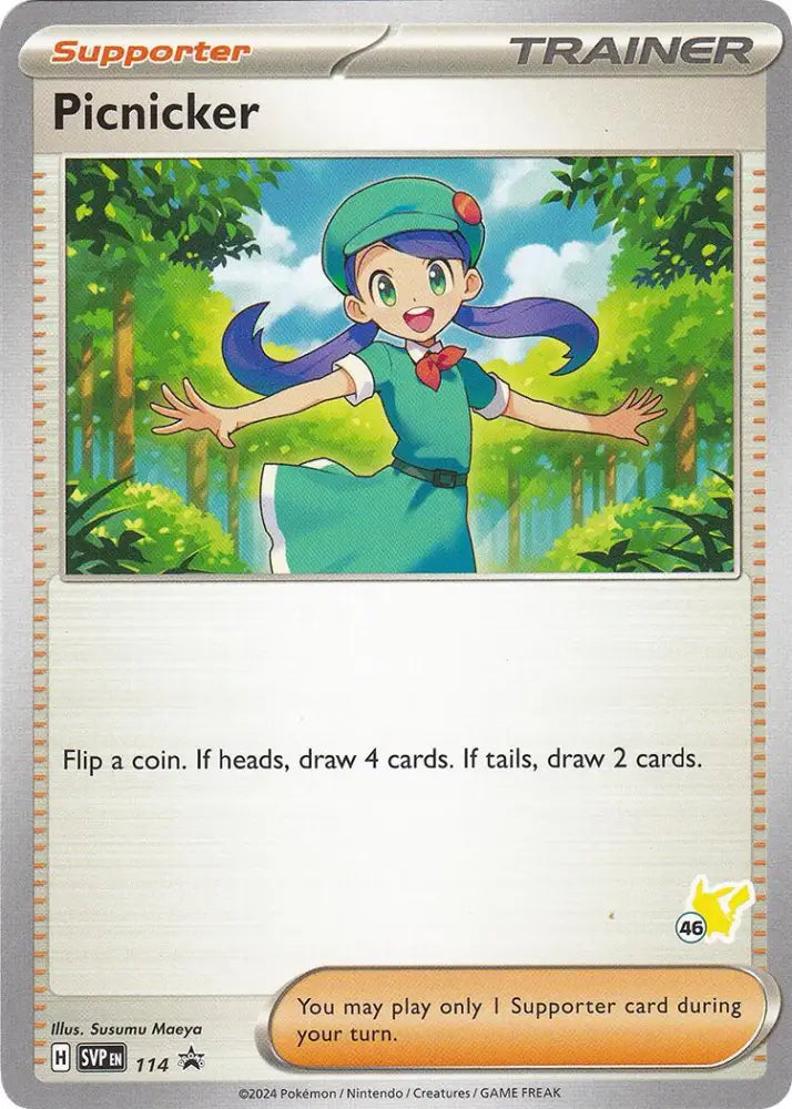 Picnicker (114) (Pikachu Stamp #46) [Battle Academy 2024] - Pokemon Single