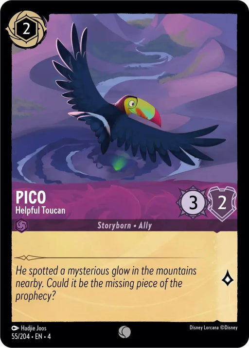 Pico - Helpful Toucan (55/204) [Ursula’s Return] - Lorcana Single