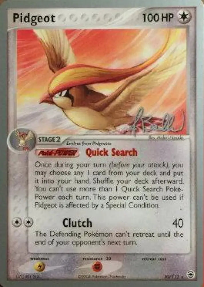 Pidgeot (10/112) (Eeveelutions - Jimmy Ballard) [World Championships 2006] - Pokemon Single