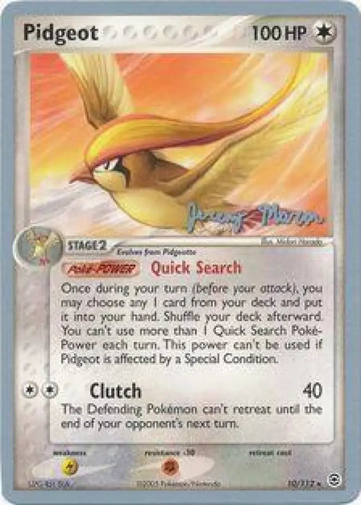 Pidgeot (10/112) (Queendom - Jeremy Maron) [World Championships 2005] - Pokemon Single