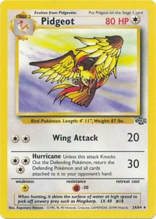 Pidgeot (24/64) [Jungle Unlimited] - Pokemon Single