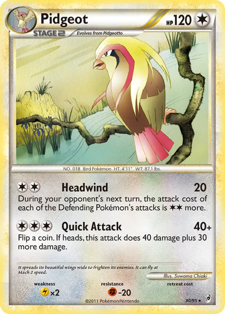 Pidgeot (30/95) [HeartGold & SoulSilver: Call of Legends] - Pokemon Single