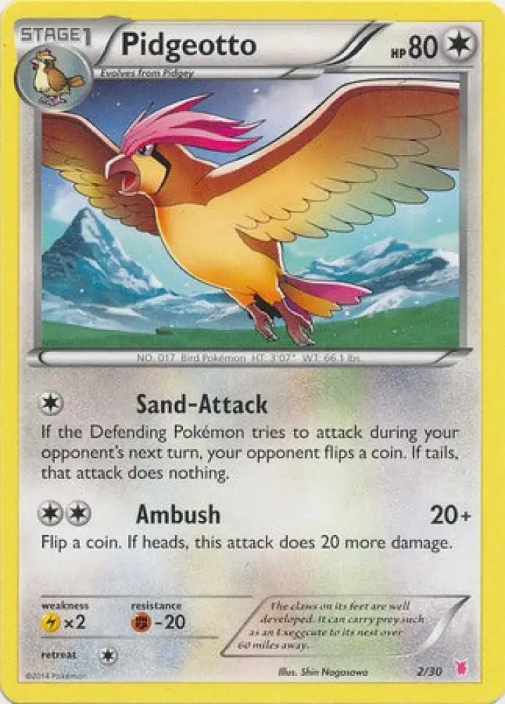 Pidgeotto (2/30) [XY: Trainer Kit 1 - Wigglytuff] - Pokemon Single