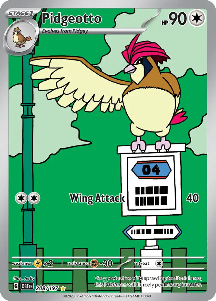 Pidgeotto (208/197) [Scarlet & Violet: Obsidian Flames] - Pokemon Single