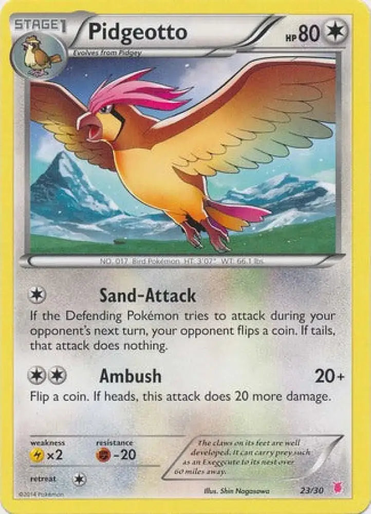 Pidgeotto (23/30) [XY: Trainer Kit 1 - Wigglytuff] - Pokemon Single