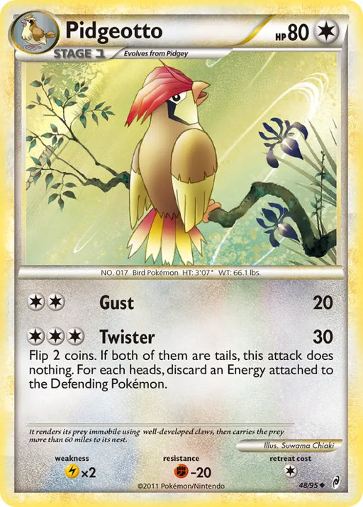 Pidgeotto (48/95) [HeartGold & SoulSilver: Call of Legends] - Pokemon Single