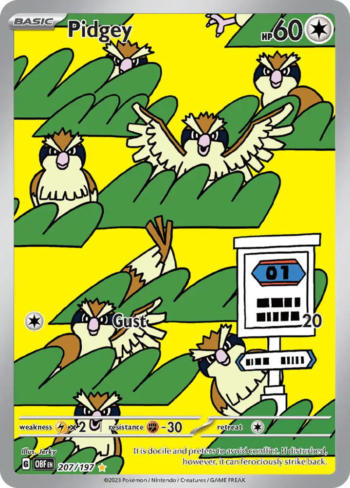 Pidgey (207/197) [Scarlet & Violet: Obsidian Flames] - Pokemon Single