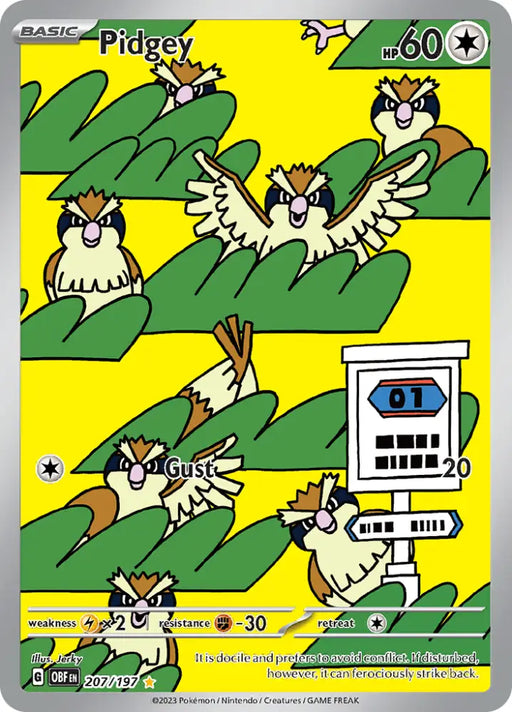 Pidgey (207/197) [Scarlet & Violet: Obsidian Flames] - Pokemon Single