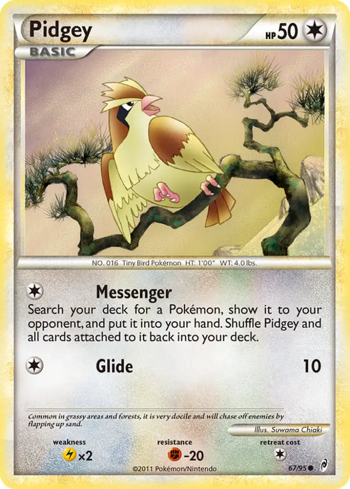 Pidgey (67/95) [HeartGold & SoulSilver: Call of Legends] - Pokemon Single