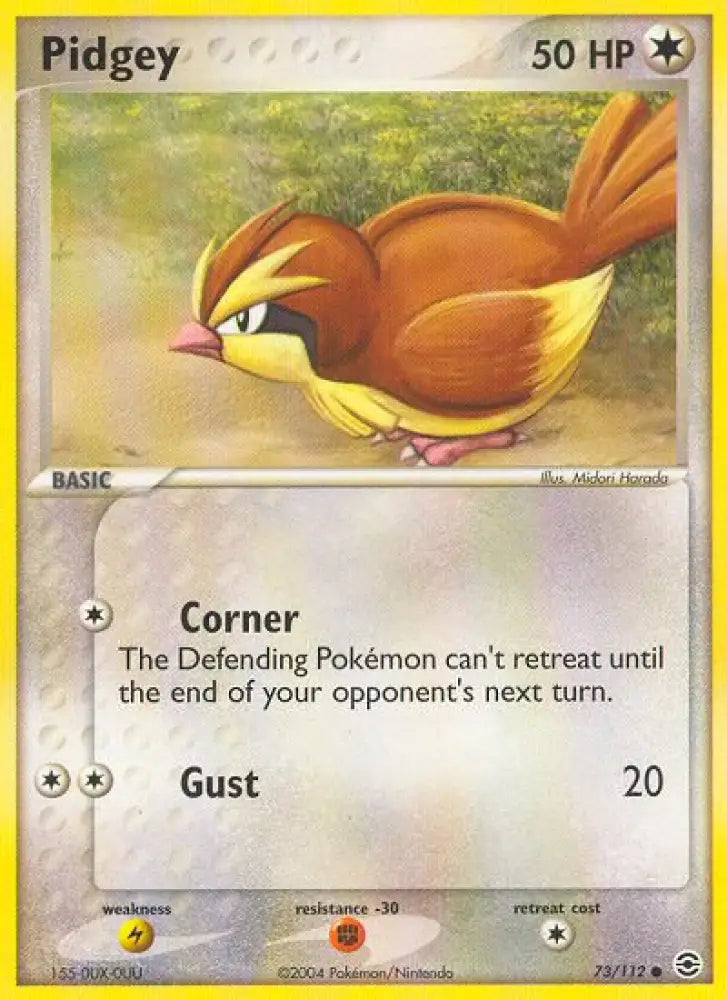 Pidgey (73/112) [EX: FireRed & LeafGreen] - Pokemon Single