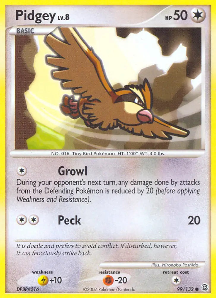 Pidgey (99/132) [Diamond & Pearl: Secret Wonders] - Pokemon Single