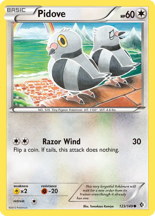 Pidove (123/149) [Black & White: Boundaries Crossed] - Pokemon Single