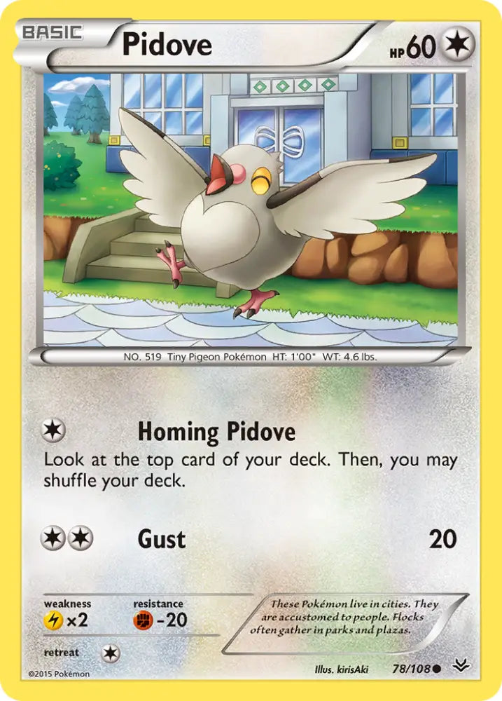 Pidove (78/108) [XY: Roaring Skies] - Pokemon Single
