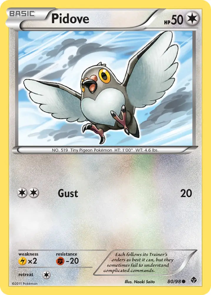 Pidove (80/98) [Black & White: Emerging Powers] - Pokemon Single