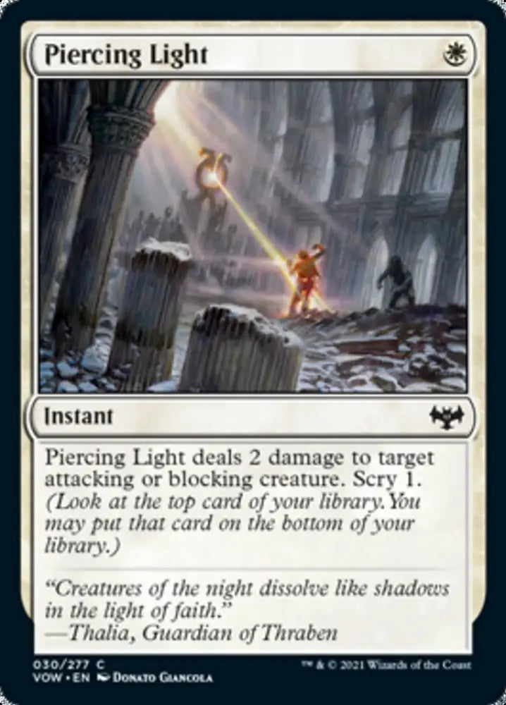 Piercing Light [Innistrad: Crimson Vow] - MTG Single