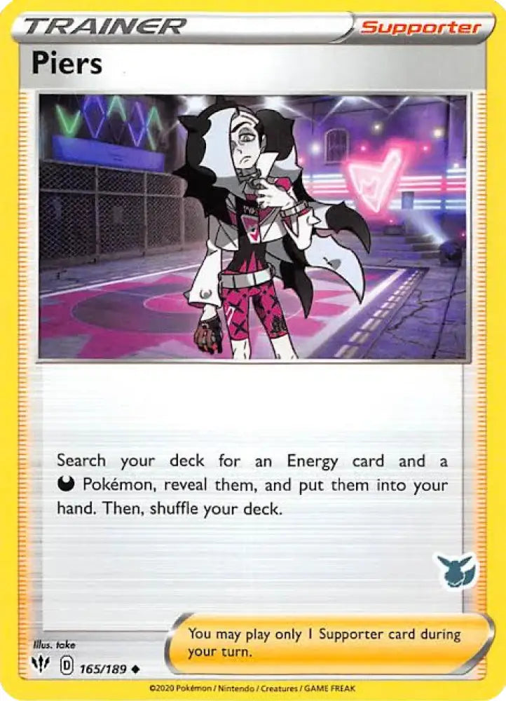 Piers (165/189) (Eevee Deck) [Battle Academy 2022] - Pokemon Single