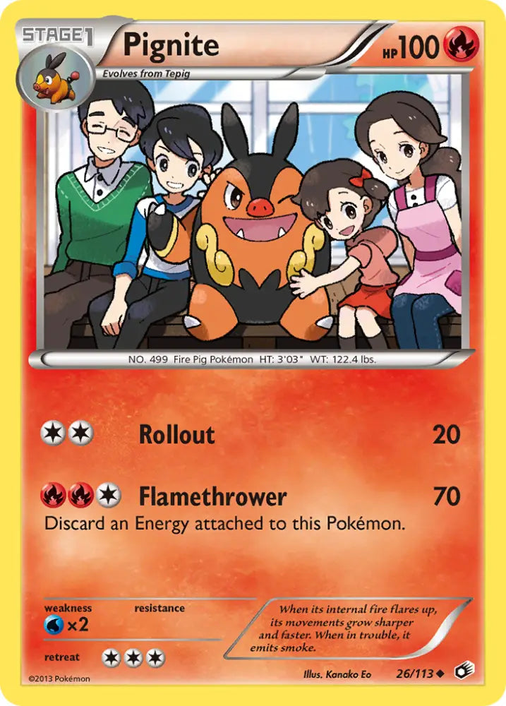 Pignite (26/113) [Black & White: Legendary Treasures] - Pokemon Single